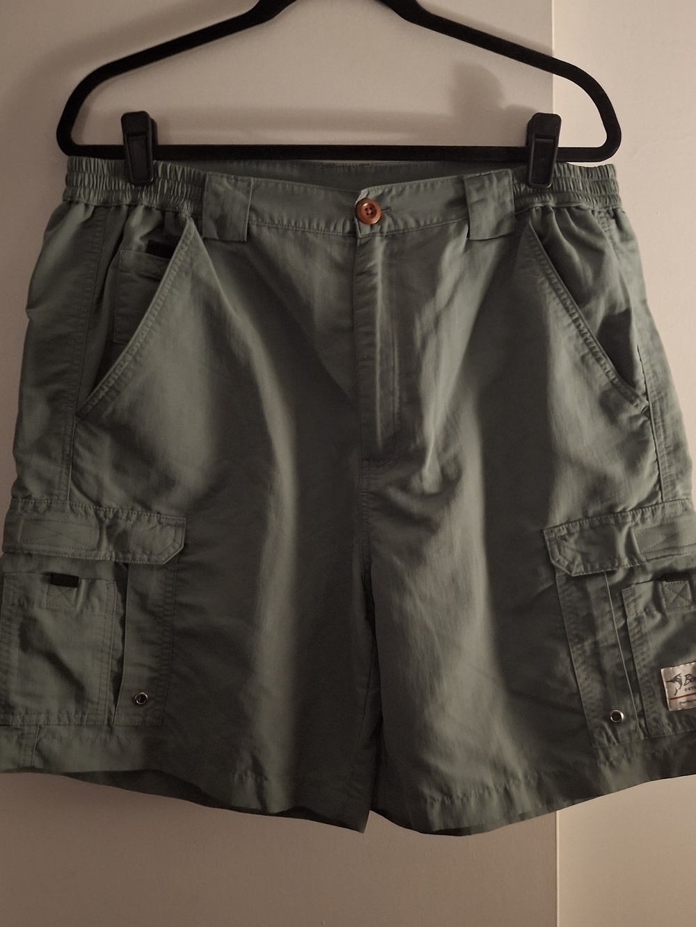 Bimini Bay Outfitters Men's Casual Olive Green Cargo Shorts